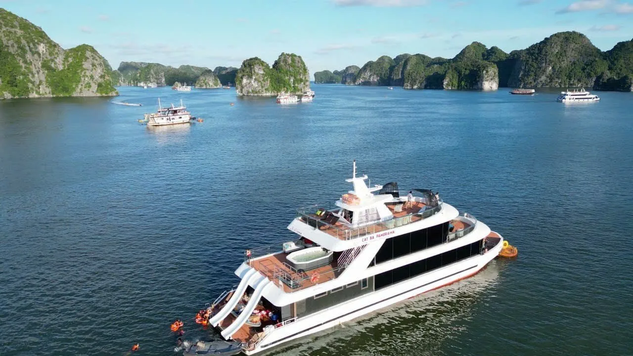 Sunset On Lan Ha Bay Luxury Cruise